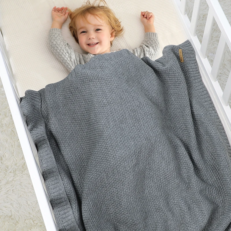 Baby Blanket Knitted Newborn Swaddle Wrap Blankets Super Soft Toddler Infant Bedding Quilt For Bed Sofa Basket Stroller Blankets - Image 6