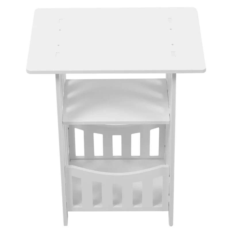 Bedside Table White Furniture Nightstand Coffee Room Sofa Outdoor Home Decor Small