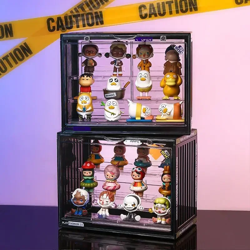 Figures Blind Box Storage Display Stand Dust-proof Container Transparent Acrylic Storage Doll Model Cabinet Upgrade - Image 5