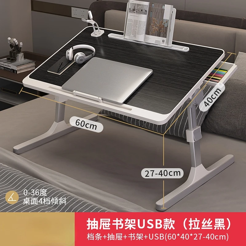 Home Folding Laptop Desk for Bed & Sofa Laptop Bed Tray Table Desk Portable Lap Desk for Study Reading Bed Top Tray Table - Image 6