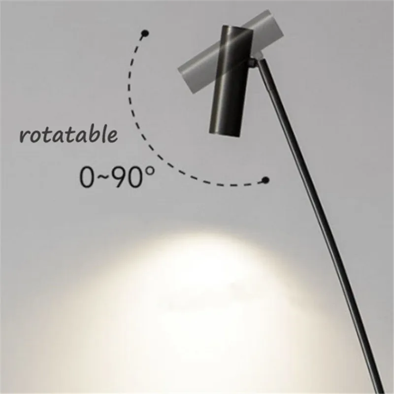Nordic minimalist floor lamp Led Adjustable spotlight Living Room Sofa Bedroom Bedside Light Study Home standing reading lamp - Image 6