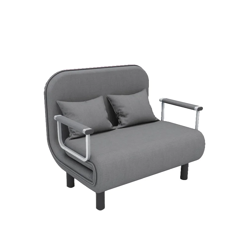 IHOME 65CM Grey Simple Folding Sofa Bed Apartment Small Family Simple Reclining Chair Single Folding Sofa Bed 2024 Dropshopping - Image 5