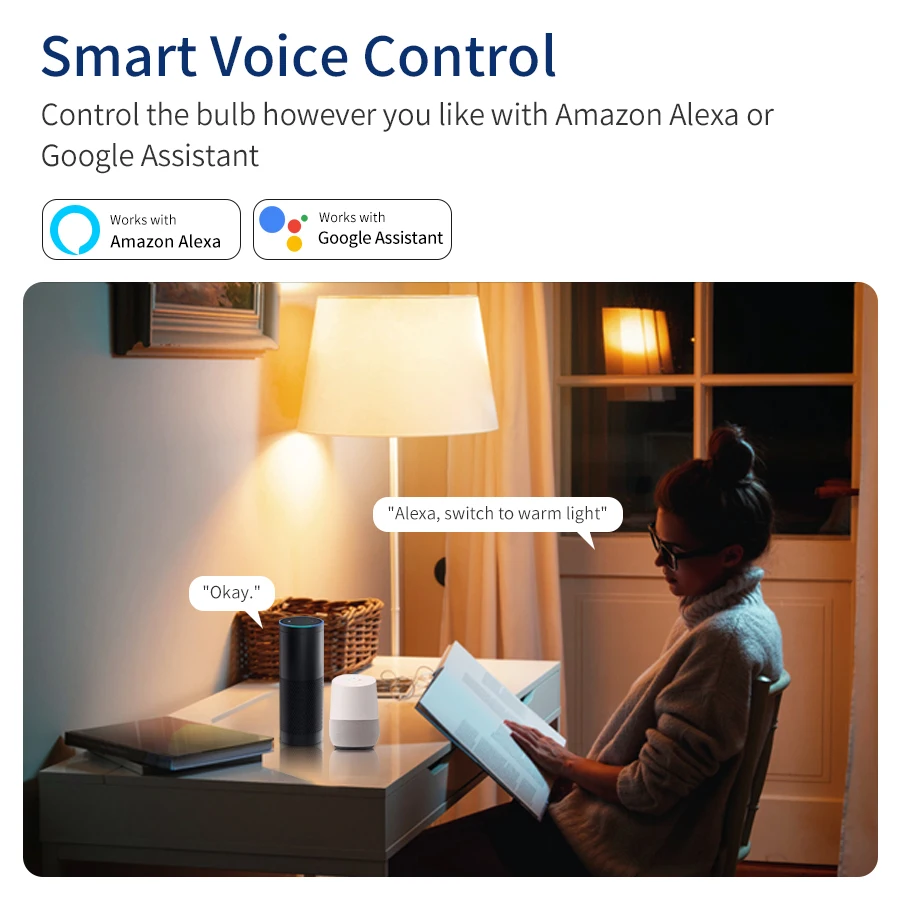 AC 220V 110V Tuya Smart WiFi LED Light Bulb E27 10W 15W 20W Alexa LED Lamp Smart Life APP Google Assisatnt Echo Voice Control - Image 2