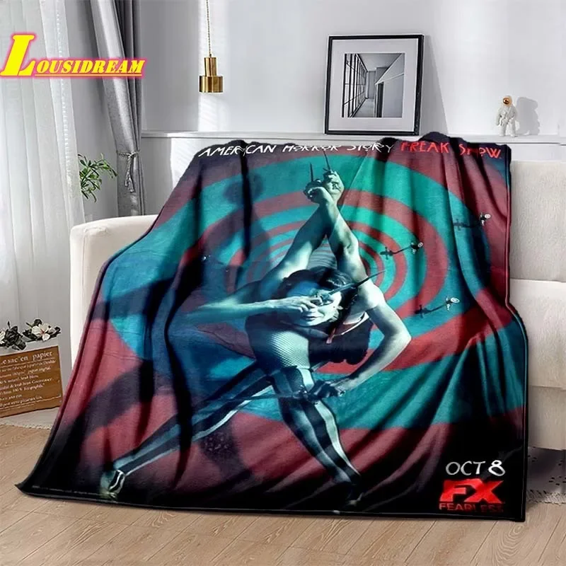 American horror movie series blanket living room bedroom soft and comfortable sofa bed cover children's warm camping blanket - Image 6