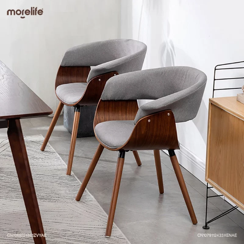 Nordic Restaurant Wooden Dining Chairs Italian Modern Minimalist Solid Wood Light Luxury Comfort Leisure Chair Furniture F01+