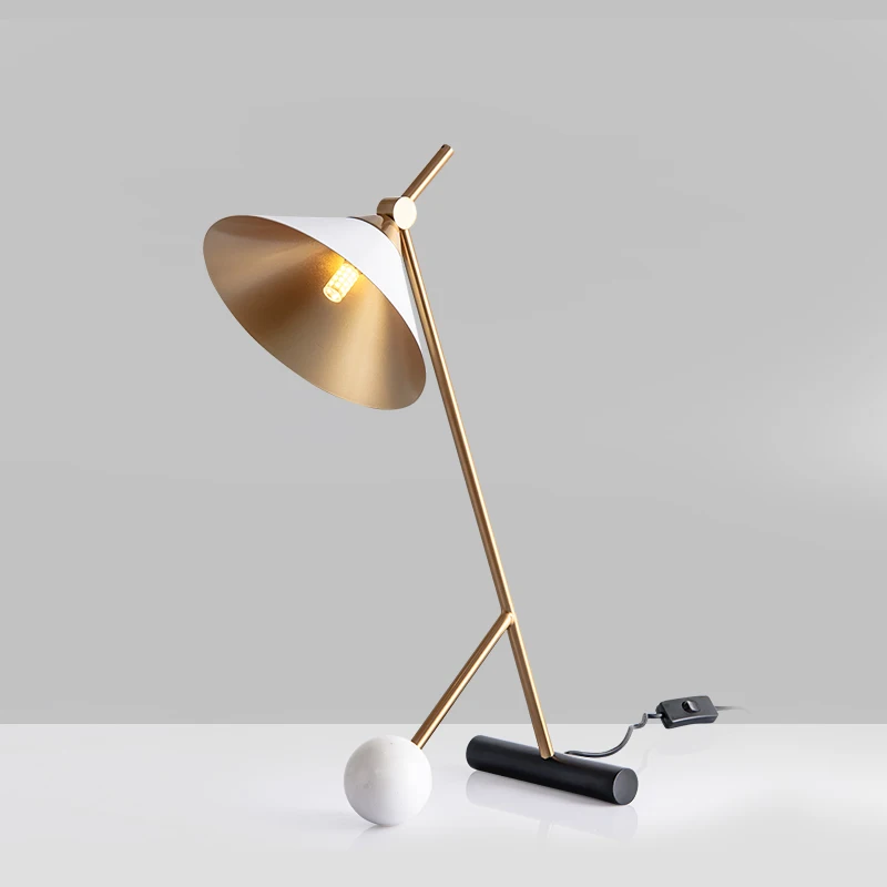 Nordic Style Bedroom Table Lamps modern artist design Touch Bedside Lamps 3 Way Dimmable Gold Lamp for Nightstand Modern Lights