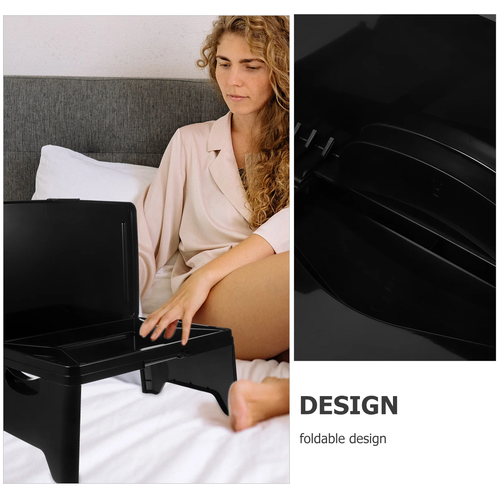 Folding Computer Desk Laptops Desks Stand for Bed Table Home Office Holder Multifunction - Image 2