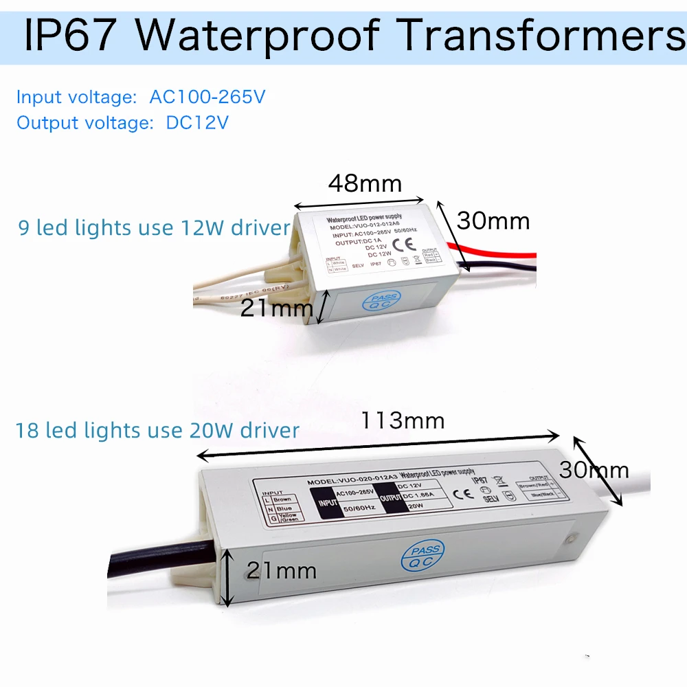 1W Mini Spotlight IP65 15mm Recessed Spot Leds Lights 12V Ceiling Downlight Stair Cabinet Spots Lamp with Transformer 110V-220V - Image 6