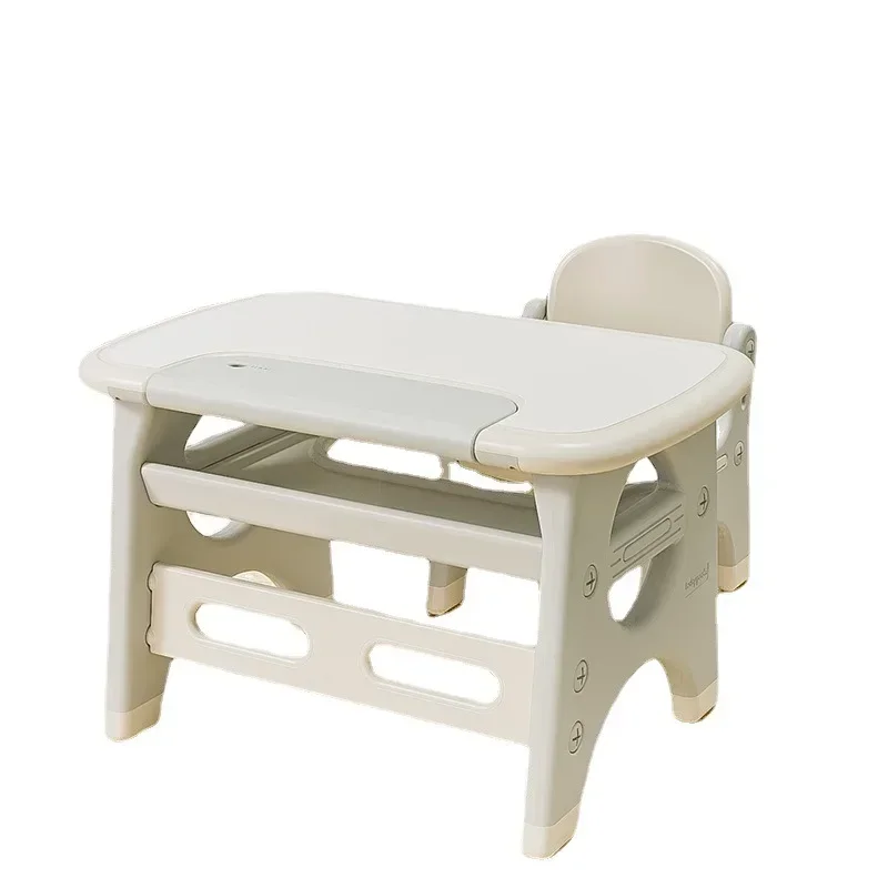 Children's and Chair Set Reading Area Small Table Toy Table Plastic Baby Early Education Game Learning Tabl