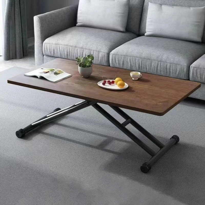 Extendable Dining Tables Metal Lift Top Table Foldable Desk Modern Tables for Kitchen Rectangular Multifunction Home Furniture