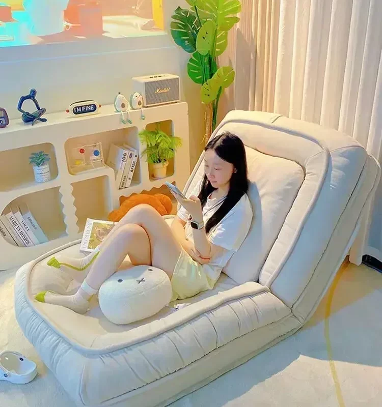 Lazy Folding Sofa Futon Tatami Mattress Human Dog Nest Lie Sleep Suitable for Balcony Bedroom Single Dual Use Sofa Bed Chair Mat