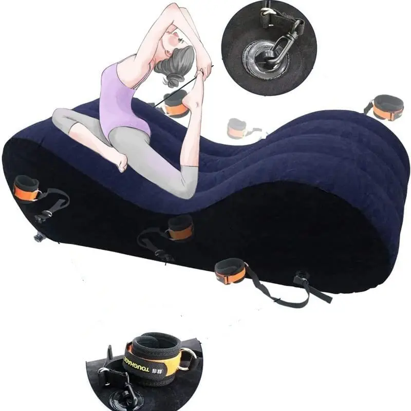 Portable Inflatable Sofa Bed S-shaped Love Position Labor-saving Sitting Wedge Husband Wife Pillow Better Love Life Furniture - Image 2