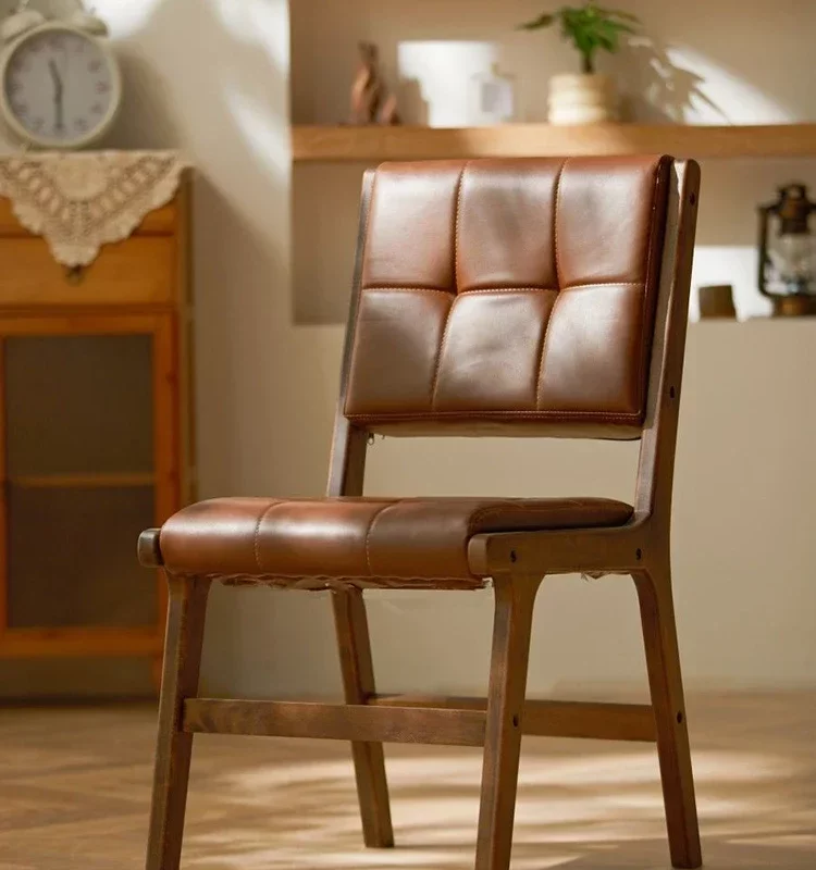 Wooden Dining Chair Nordic Brief Kitchen Chairs Modern Luxury Chairs Portable Living Room Chair Aesthetic Europe Home Furniture