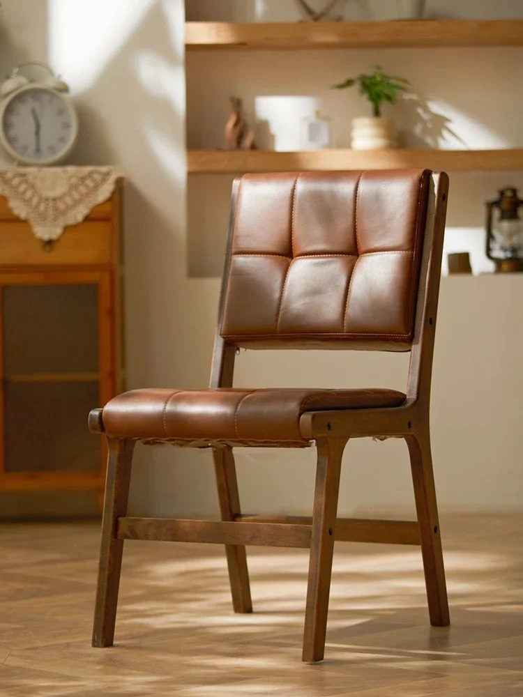 Wooden Dining Chair Nordic Brief Kitchen Chairs Modern Luxury Chairs Portable Living Room Chair Aesthetic Europe Home Furniture