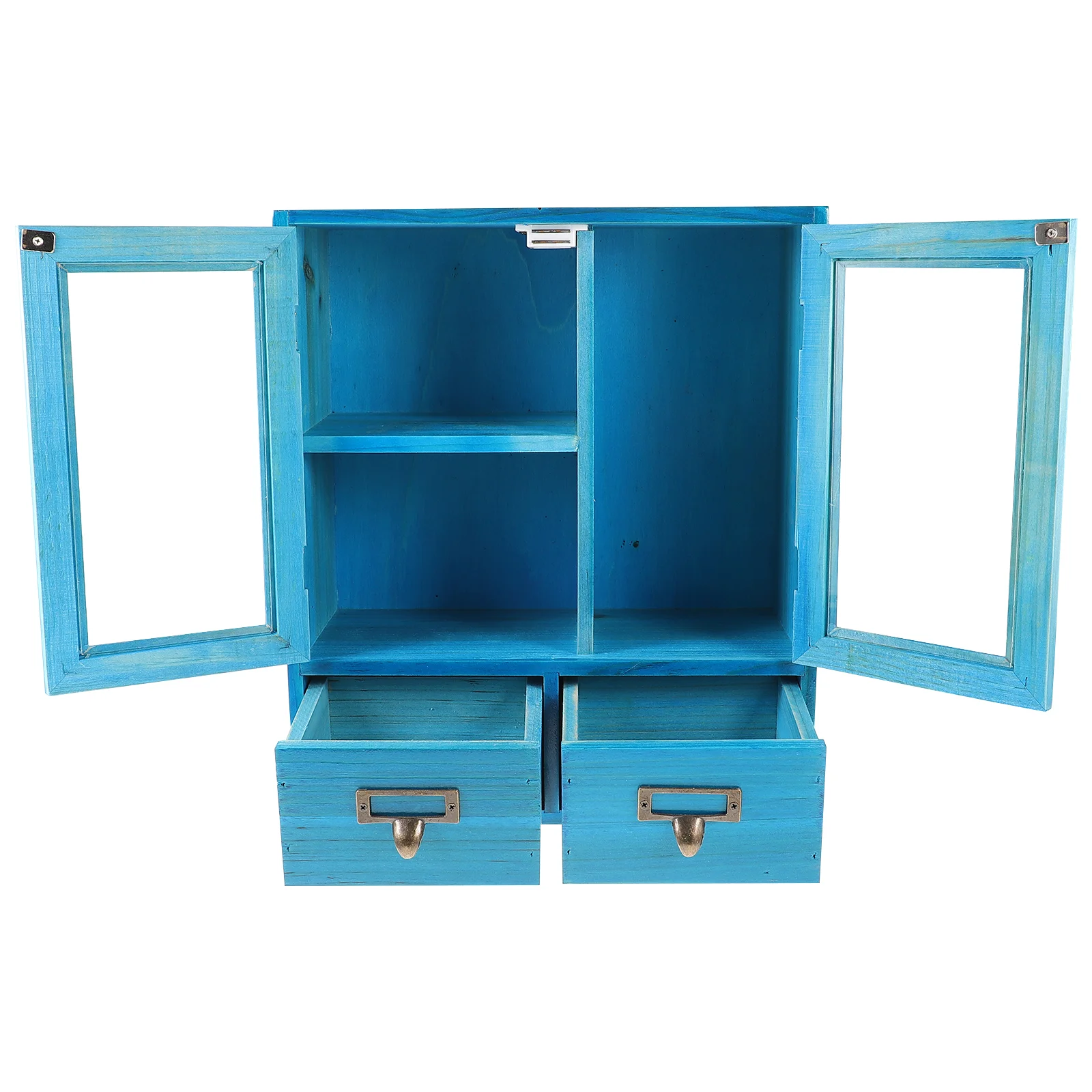 Display Case Wood Wall Cabinet Furniture House Showcase Decorative Wooden Low Storage Living room cabinets - Image 2