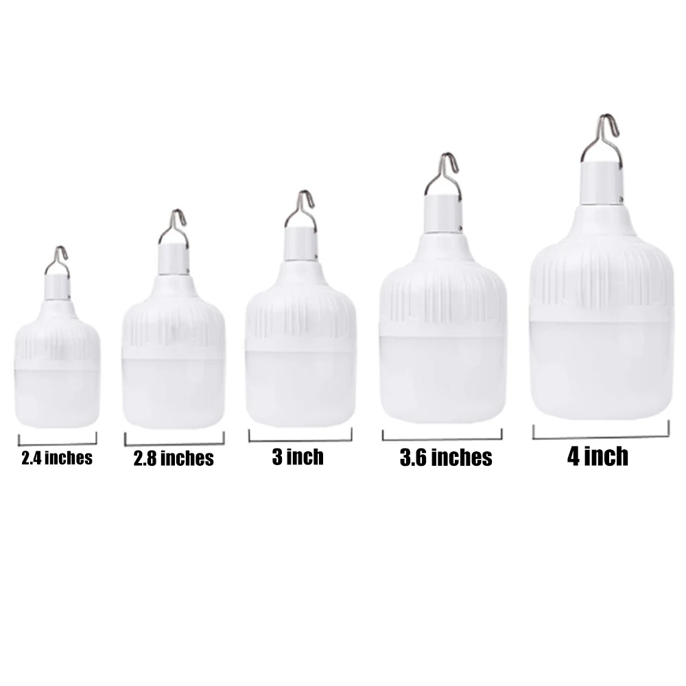 1-10pcs High Power LED Light Charging Emergency Lamp Outdoor Portable Lanterns BBQ Camping lamp Search Light Emergency Bulb - Image 3
