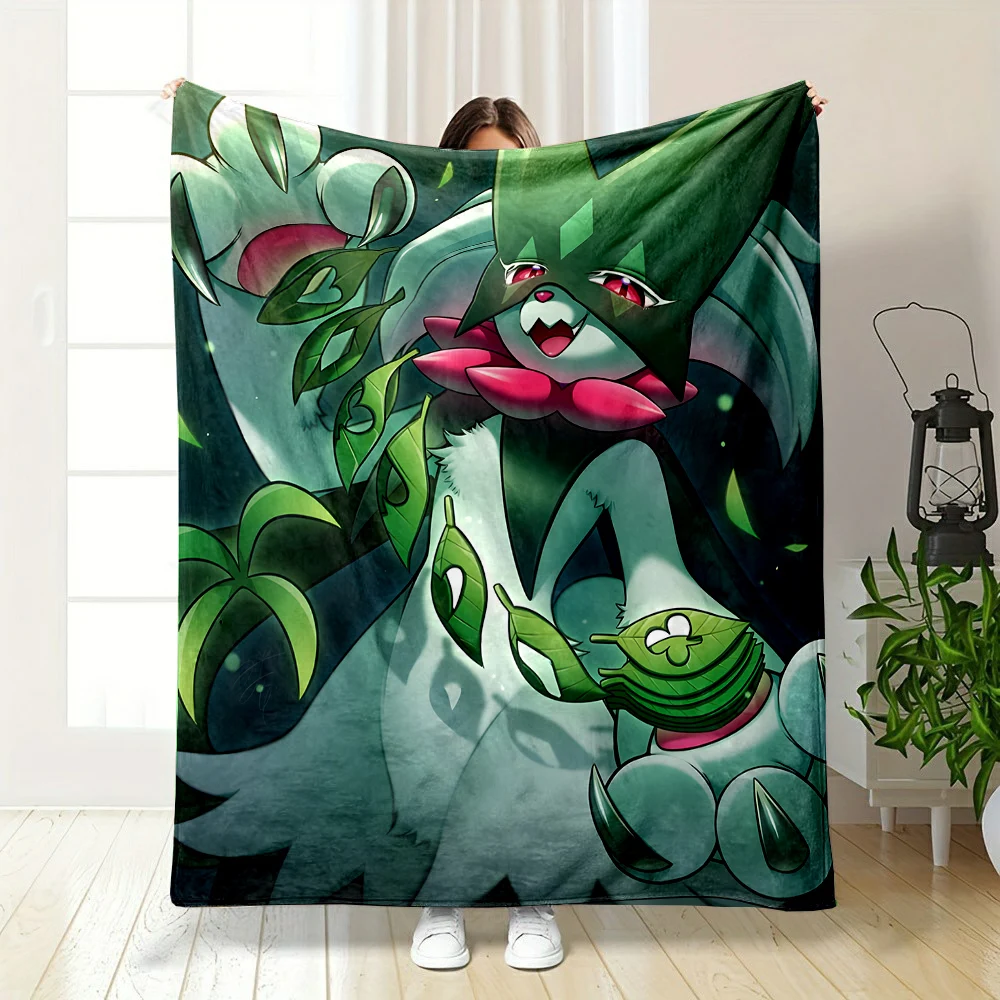 6Size Pokémon Meowscarada Pattern Blanket Warm Soft Fluffy Kids and Adult Sofa Bed Throw Blanket Suitable Outdoor Travel Camping - Image 3