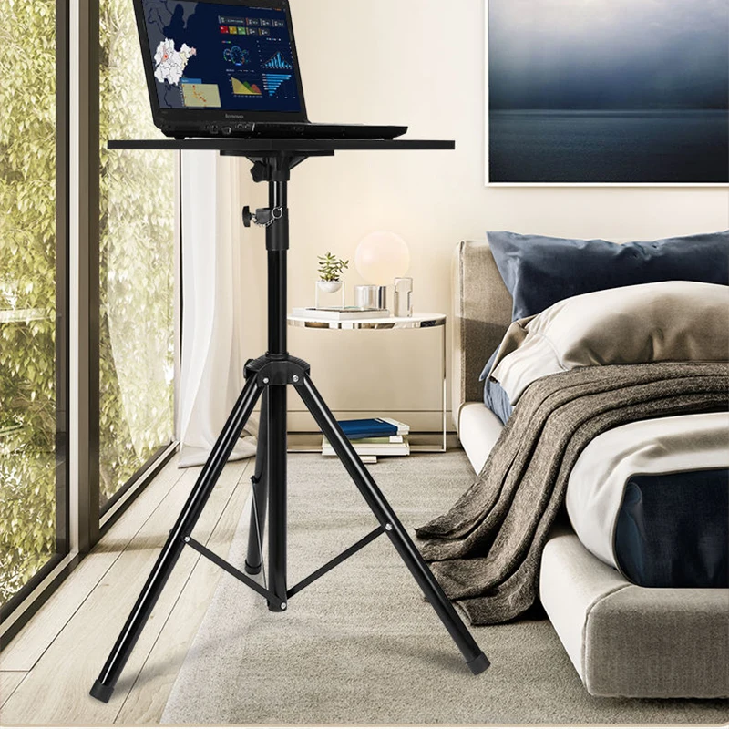 1.2M Portable Laptop Stand Floor Folding Computer Desk Adjustable Height Stable Tripod Household Office Outdoor Supplies - Image 5