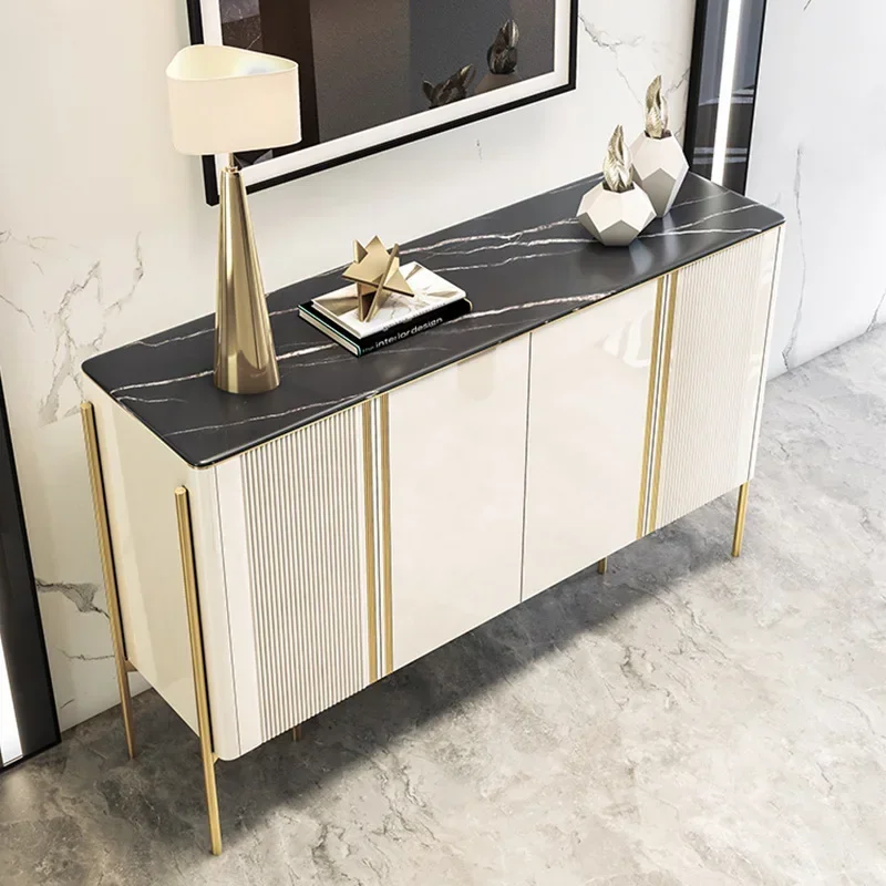 Minimalist Sideboard Glossy Buffet Living Room Cabinets Modern Luxury Sideboard Showcase Living Room Cajonera Vitrina Furniture - Image 4