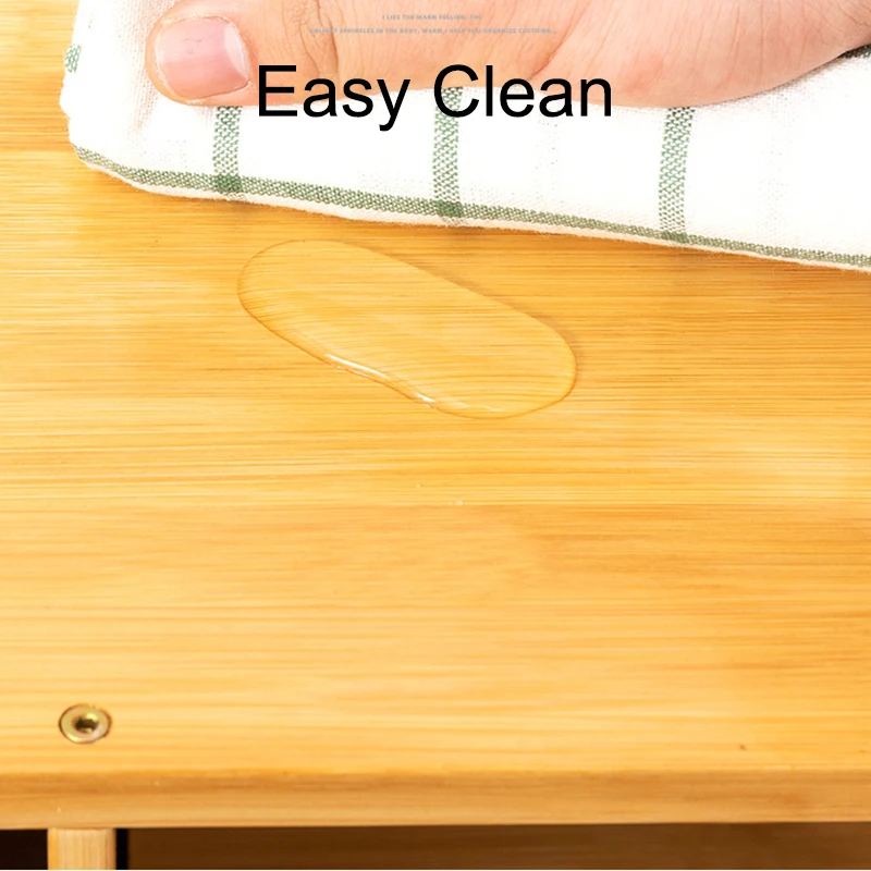 Bamboo Nightstands, Bedside Tables with Open Storage Compartments, Modern Side Table, Easy To Assemble End Table for Bedroom - Image 6