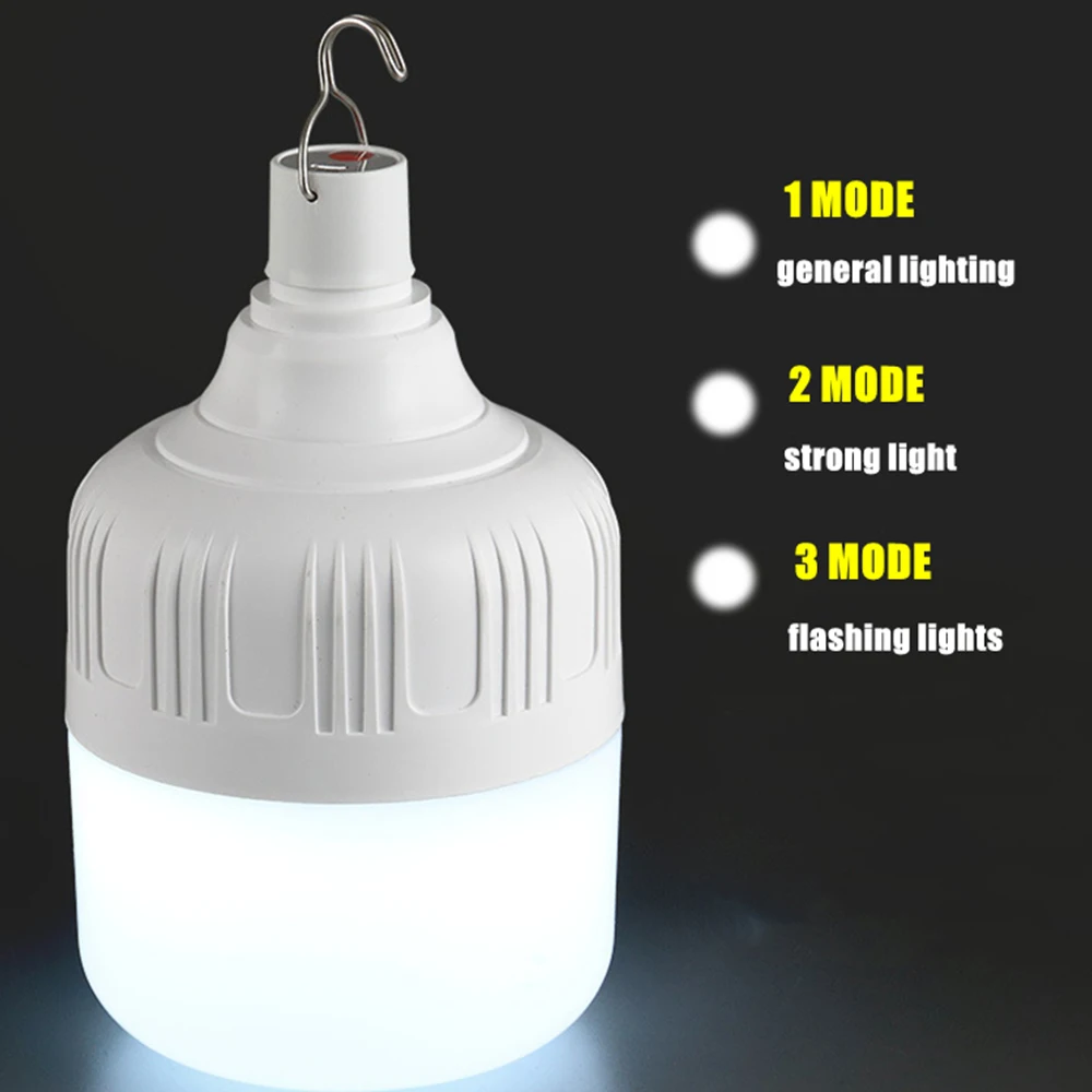 Super Sale USB Rechargeable LED Emergency Lights Outdoor Portable Lanterns Emergency Lamp Bulb Battery Lantern BBQ Camping Light - Image 2