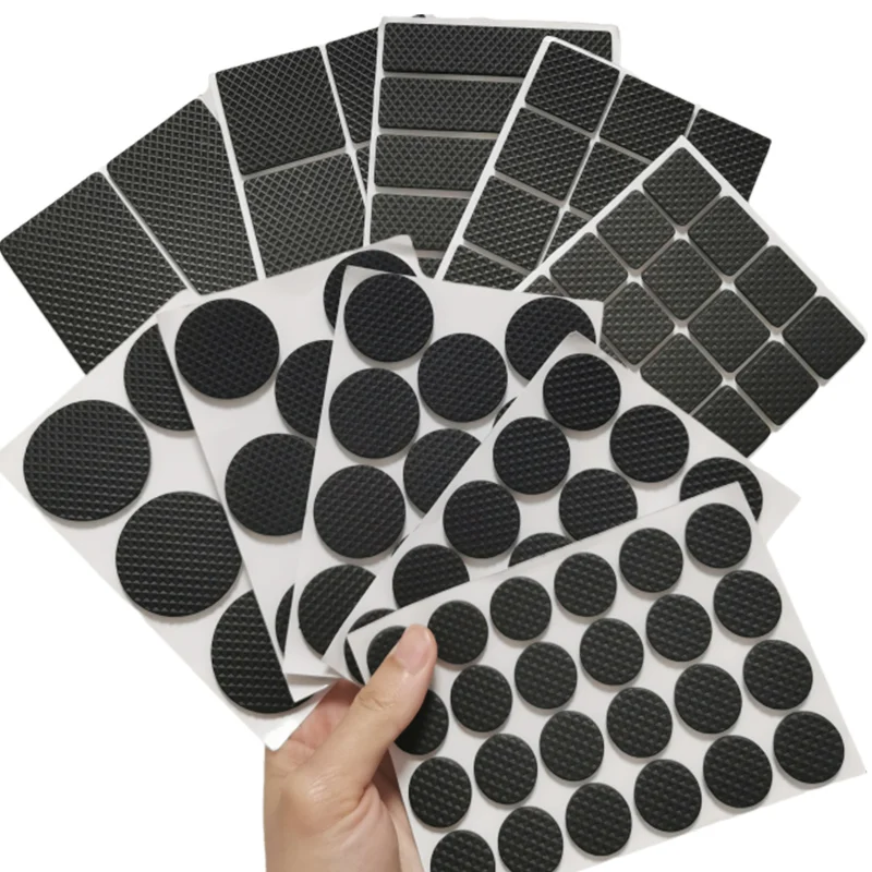 Rubber Pads For Chair Leg Furniture Anti Slip Mat Bumper Damper Self Adhesive Table Feet Protector Floor Protector Pads Hardware - Image 4