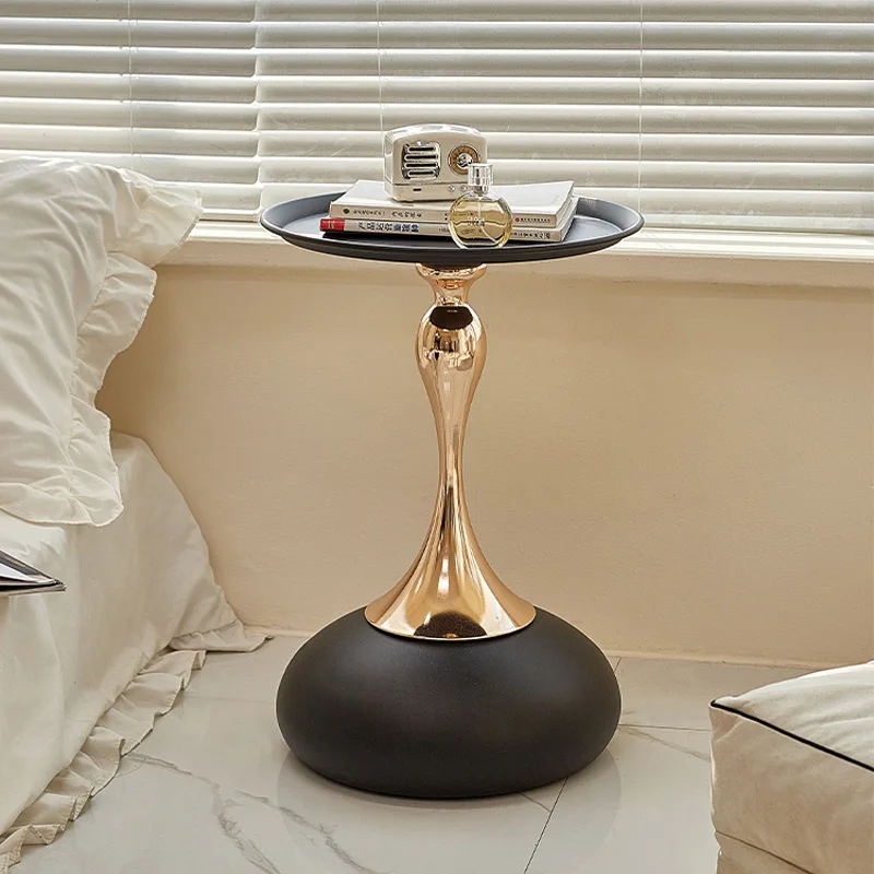 Coffee Tables Nordic Accent Metal Round Modern Side Set Living Room Furniture Luxury Marble - Image 3
