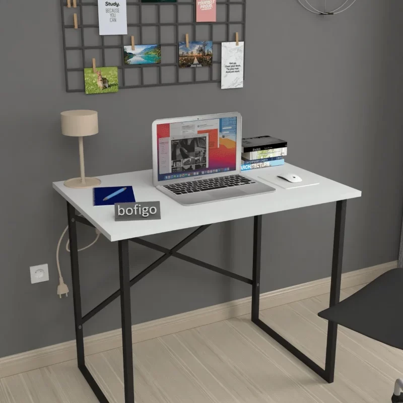 Office Desk Laptop Computer Desk Office Course Meals Child Desk White 60x90