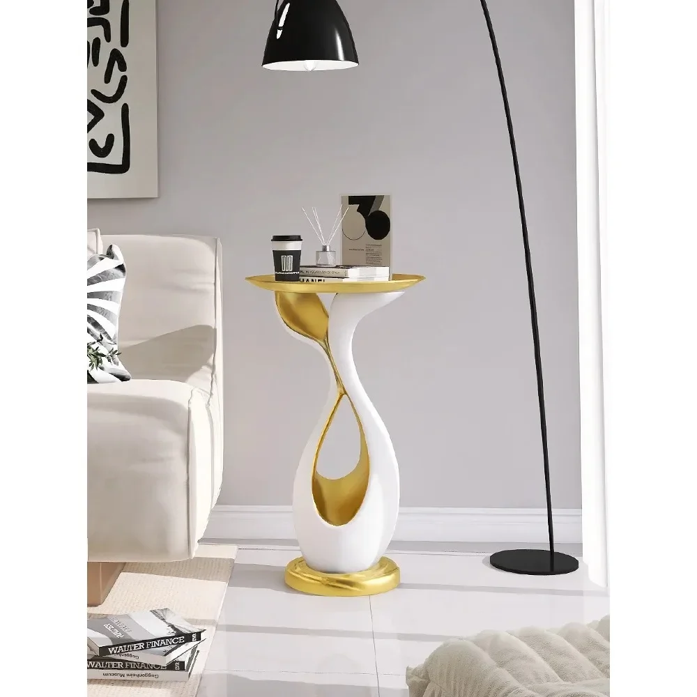 Modern Art Floor Decor Living Room Sofa Small Side Table Advanced Sense Tray Creative Corner Tables Light Luxury Furniture - Image 5