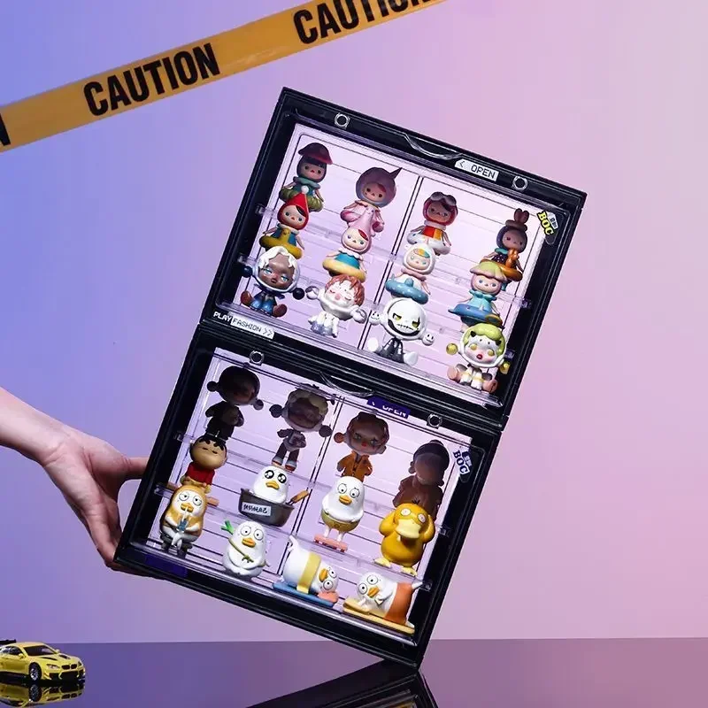 Figures Blind Box Storage Display Stand Dust-proof Container Transparent Acrylic Storage Doll Model Cabinet Upgrade - Image 3