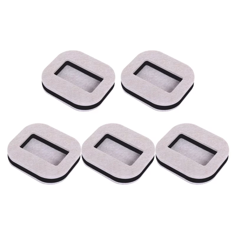 5Pcs Caster Stopper Caster Fixed Vibration Absorption Quiet Floor Protection Wheel Chock Furniture Chair Caster Non-slip Pads