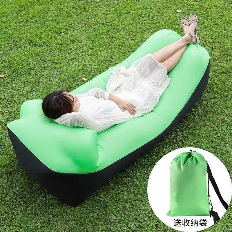 2024Trend Outdoor Products Fast Inflatable Air Sofa Bed Good Quality Sleeping Bag Inflatable Air Bag Lazy bag Beach Sofa240*70cm - Image 3