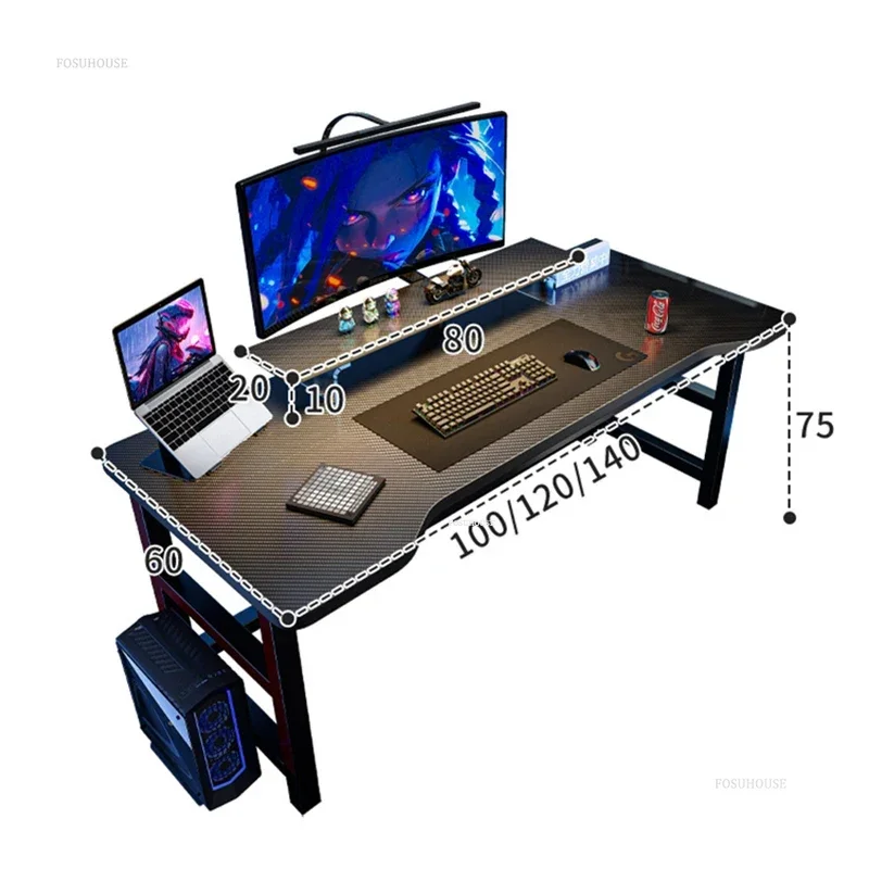 Luxury Desktop Computer Desks Home Furniture Simple Rental House Office Desk E-sports Gaming Desk Bedroom Student Study Table GM - Image 6