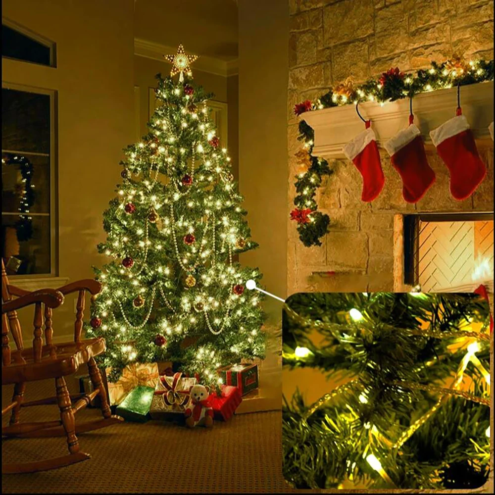 10M 100Leds Xmas Outdoor christmas lights led string lights Luces Decoracion fairy light holiday lights lighting tree garland - Image 6