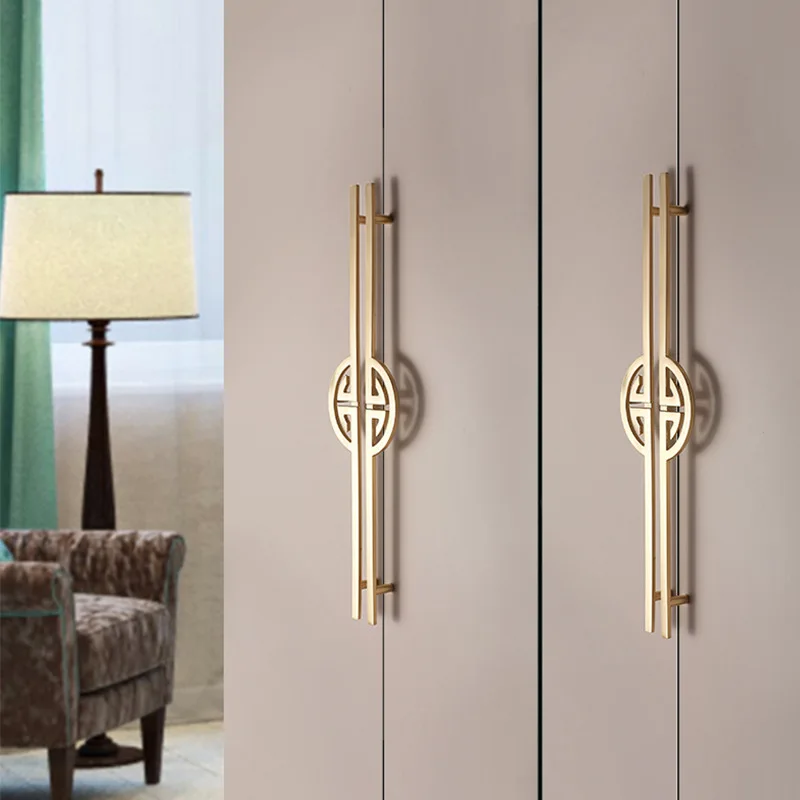 New Chinese Style Handles for Cabinets and Drawers Gloden Shoe Cupboards Bookcase Dresser Wine Cabinet and Wardrobes Handles - Image 4