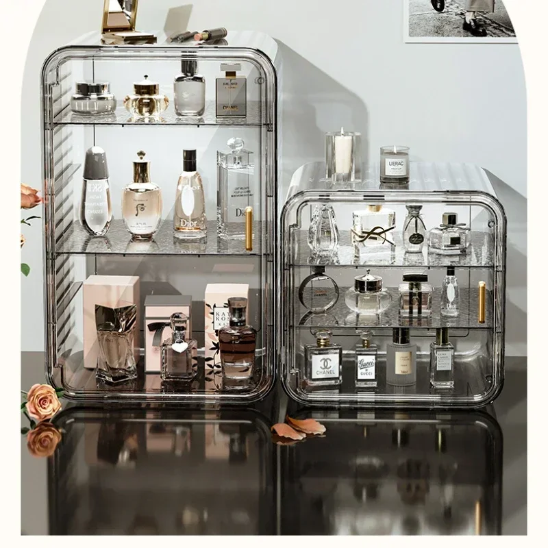 Display Dust-proof Storage Supplies Organizer Perfume Desktop Holder Dresser Cabinet Transparent Cosmetic Acrylic Box - Image 3