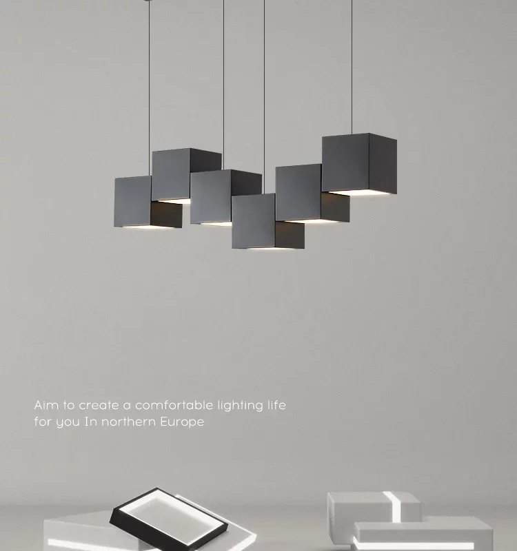 Minimalist Dining Room Pendant Lights Modern Bar Table Lights Office Pendant lamp Designer Creative Geometric Dining Room Lights