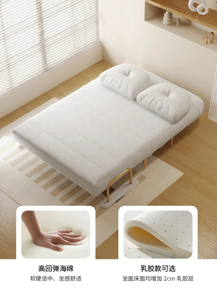 Foldable sofa bed, dual-purpose small unit living room, single and double sofa balcony - Image 2