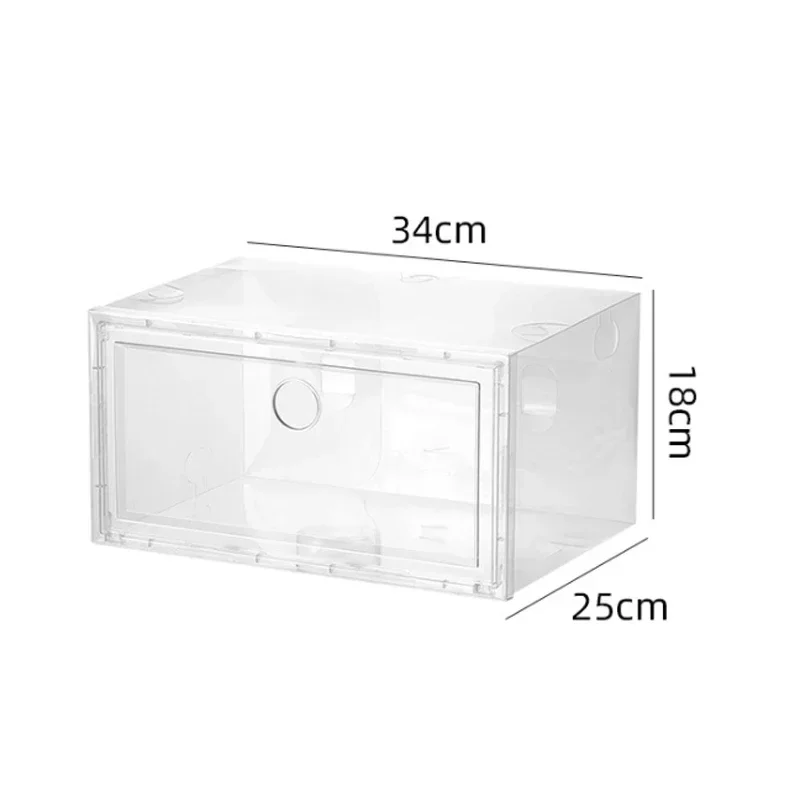 1pcs/set AJ Sneakers Box plastic shoe box Stackable Cabinet Storage Box high-top Dustproof AJ shoes organizers Shoe Rack - Image 4