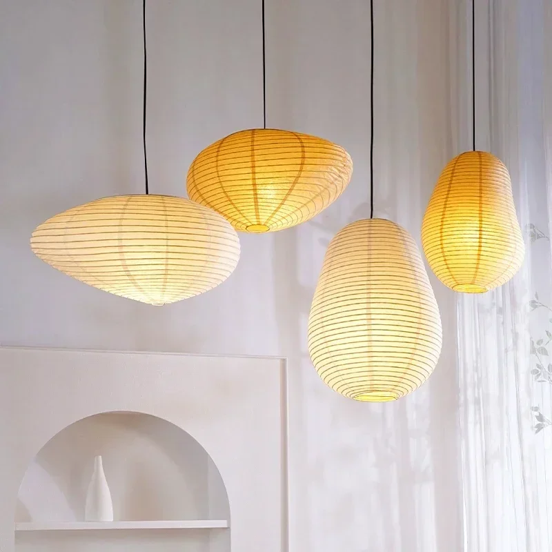 Nordic Pear Design Paper Led Pendant Lights for Living Dining Room Bedroom Coffee Tables Home Decor Simple Hanging Luminaires - Image 3