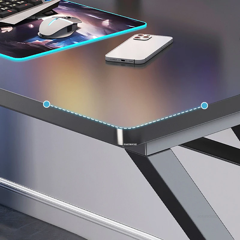 Home Double Long Computer Desks Office Furniture Desktop E-sports Gaming Tables Bedroom Simple Office Desk Student Study Table - Image 4