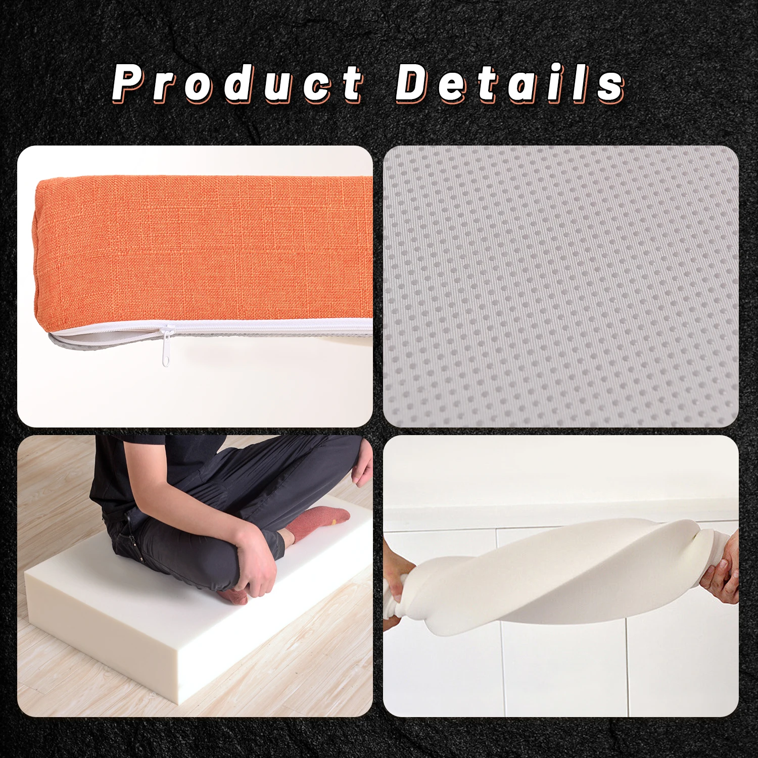 Custom Bench Cushion Seat Csofa Cushion Window Cushion Chair Cushion Washable Non-Slip 50D Highly Elastic Custom Cushion - Image 4
