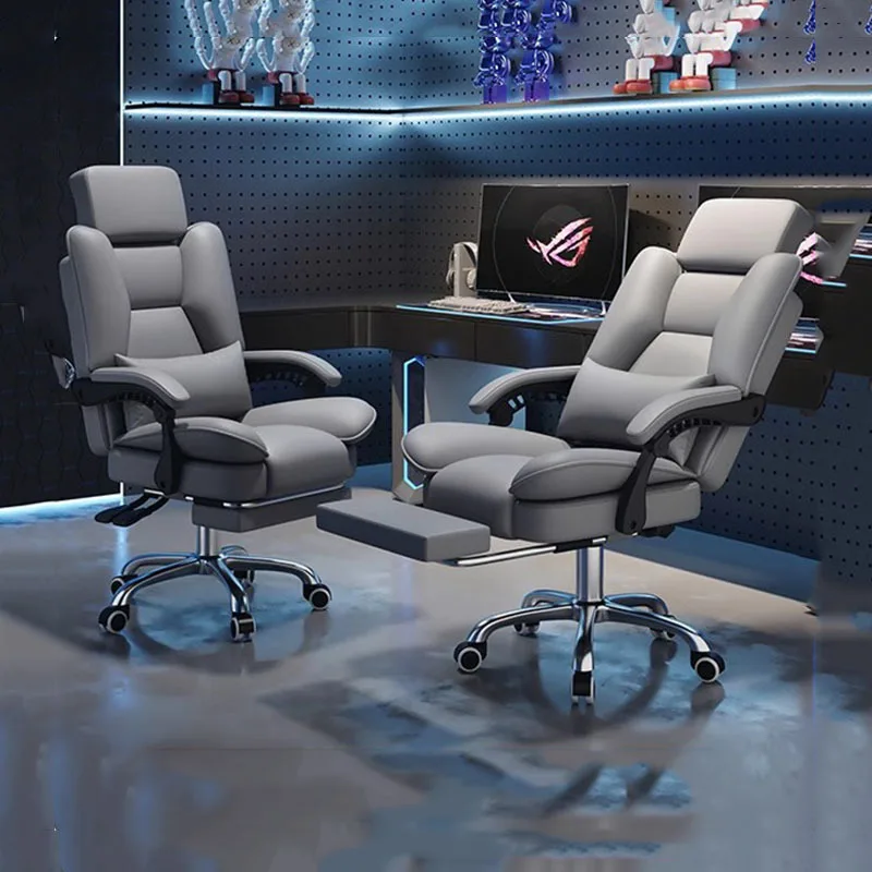 Swivel Desk Office Chair Ergonomic Modern Mobile Luxury Leather Gaming Chair Computer Comfortable Sillas De Oficina Furniture - Image 4