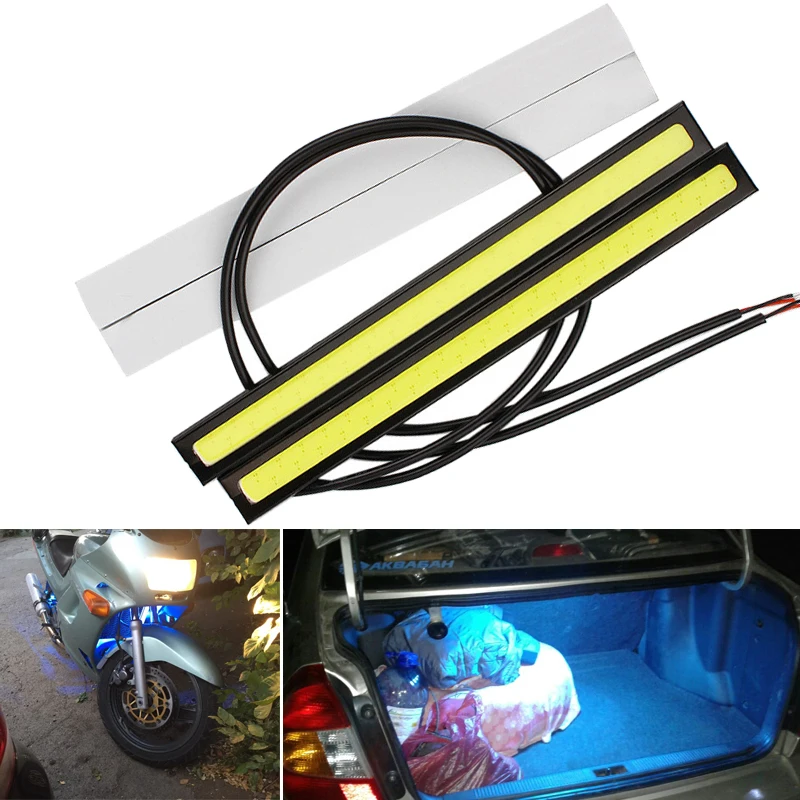 6 pieces Super Bright 17cm LED COB Fog Daytime Running Light Waterproof 12V 6500K Car Light Auto Interior Styling Bar Lamp - Image 3