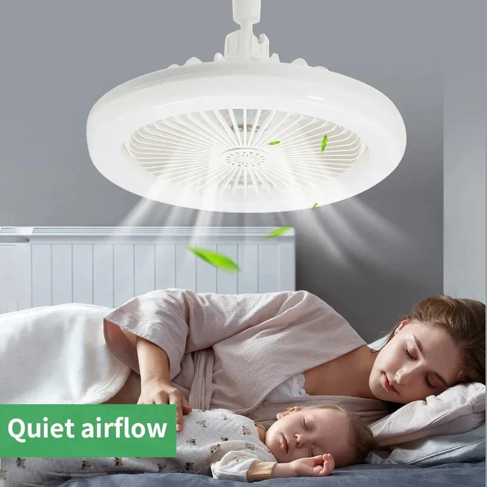 Smart 3 In 1 Ceiling Fan With Remote Control Lighting E27 Conversion Base 85-265v Lighting Base Suitable for Bedroom and Living - Image 3
