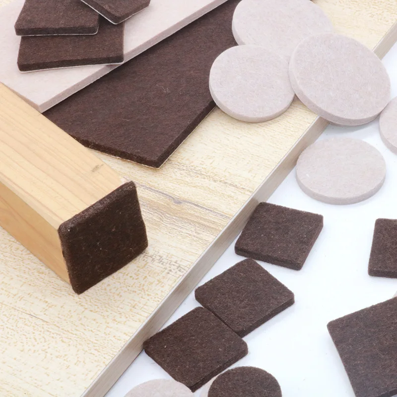 18-128 pcs Felt Chair Leg Pads 5mm Thick Floor Scratch Protector Mat Mute Non-slip Self Adhesive DIY Furniture Accessories - Image 2