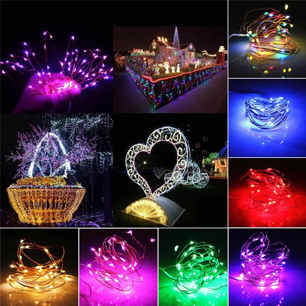 10/20/30M USB LED String Lights Copper Silver Wire Garland Light Waterproof Fairy Lights For Christmas Wedding Party Decoration - Image 5
