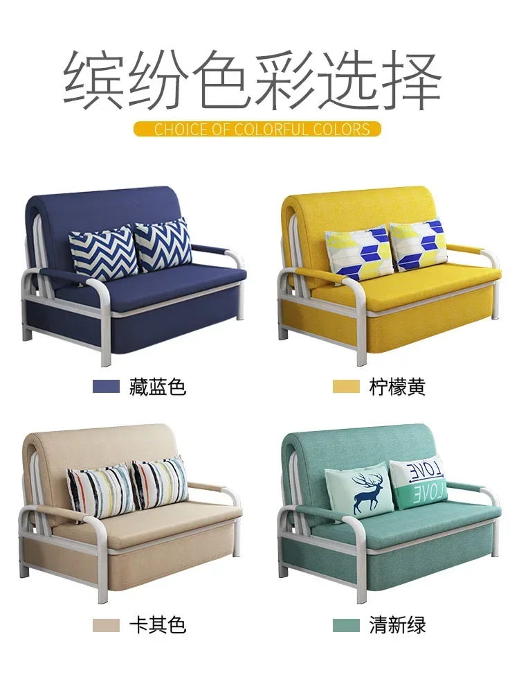 Small unit sofa bed, foldable, dual-purpose living room, single person - Image 3