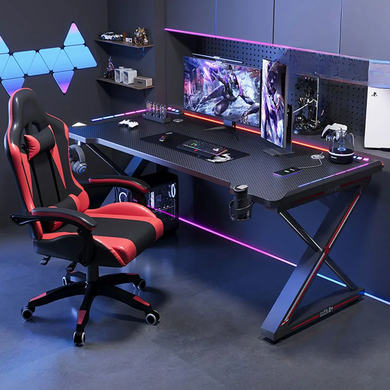 Gemming Table Bureau Gaming Desk Setup Accessories Coffee Tables Furniture Room Chairs Tv Supports Chiffon Desks Study Coffe