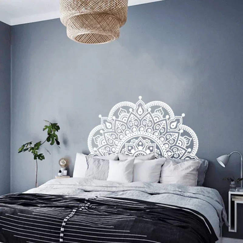 28*57cm Removable Mandala Art Vinyl Wall Stickers Home Room Decal Headboard Decoration Home Decoration Stickers
